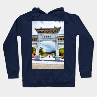 San Men or Mountain Gate at Po Lin Monastery Hong Kong Hoodie